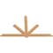 Ekena Millwork Kennewick Timber Gable Bracket, Western Red Cedar, 96"W x 56"H x 1 1/2"D x 5 1/2"F, 14/12 Pitch GBW096X56X0206KEN00SWR - alternate 4